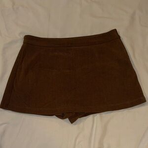 Altar'd State Chocolate Brown Corduroy  Skort